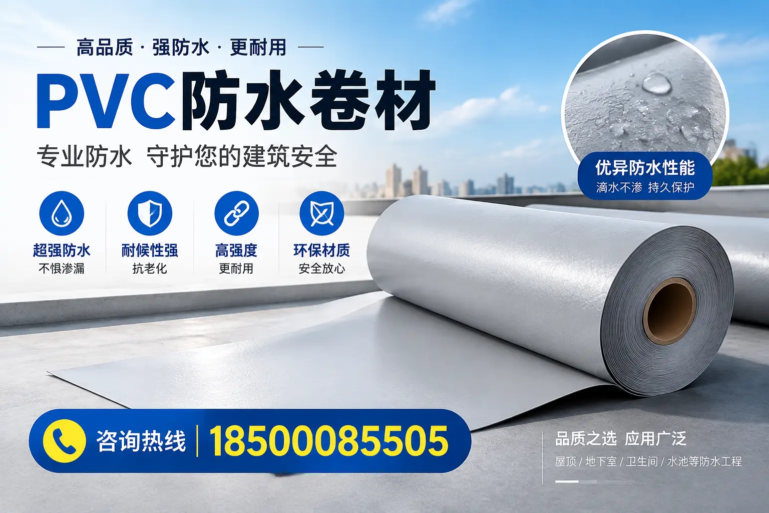 滁州地区pvc防水卷材的市场现状与发展趋势